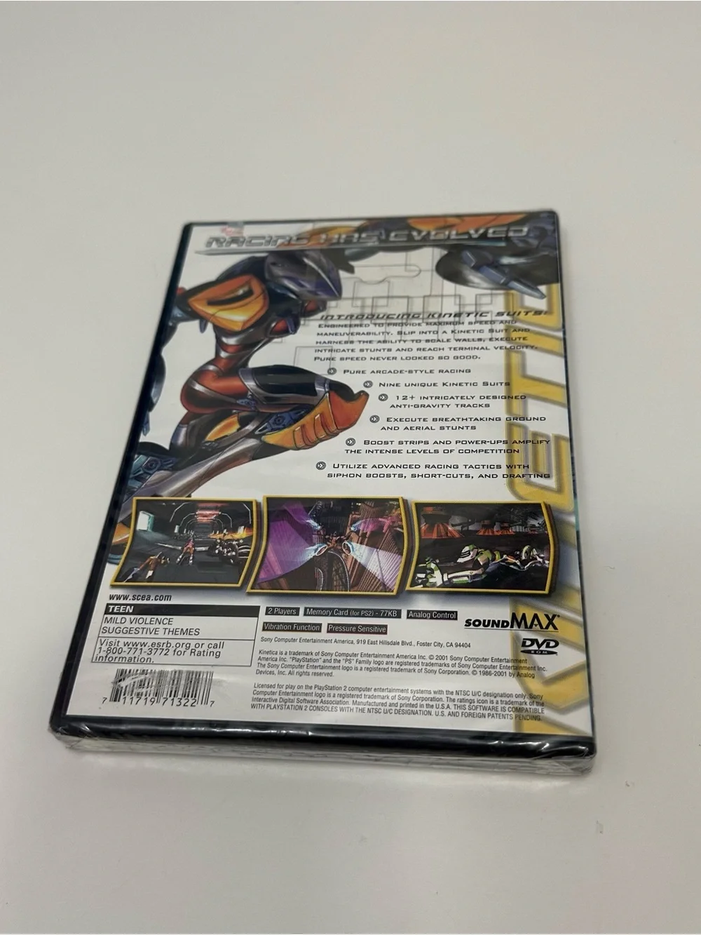Kinetica (PlayStation 2 PS2,2001) NEW SEALED